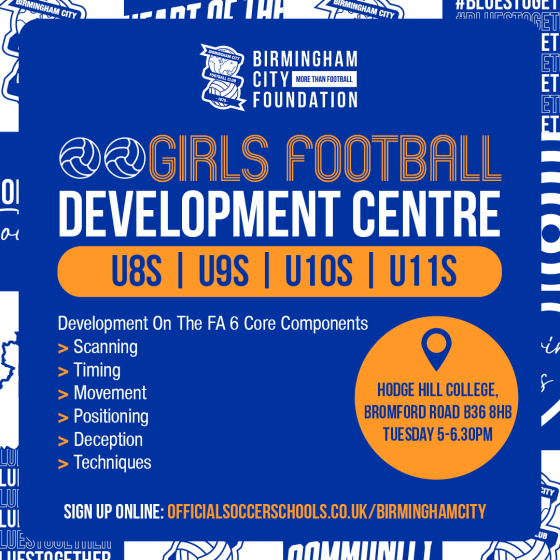 Girls football development centre U8s