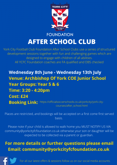 Year 5 & 6 Archbishop Of York 's Church Of England Junior School (AYJS)