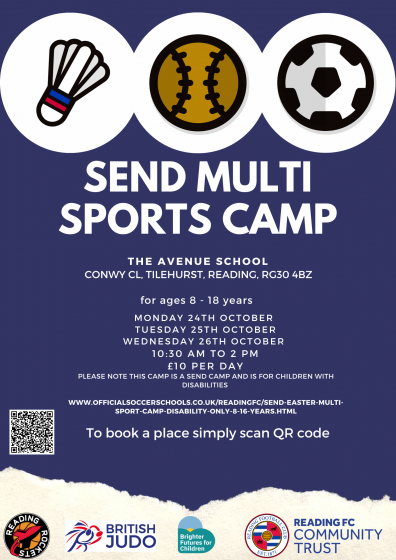 SEND Multi sports course (disabilities only) 24th/25th/26th October - The Avenue School RG30 4BZ