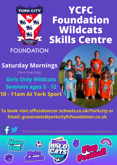 Wildcats Skills Centre Summer Term @ York Sport 5 - 12