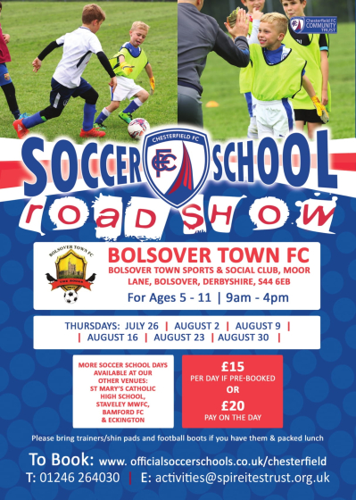 Spireites Soccer School Roadshow - Bolsover