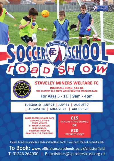 Spireites Soccer School Roadshow - Staveley
