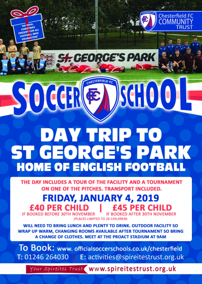 Spireites New Year Soccer School - St Georges Park