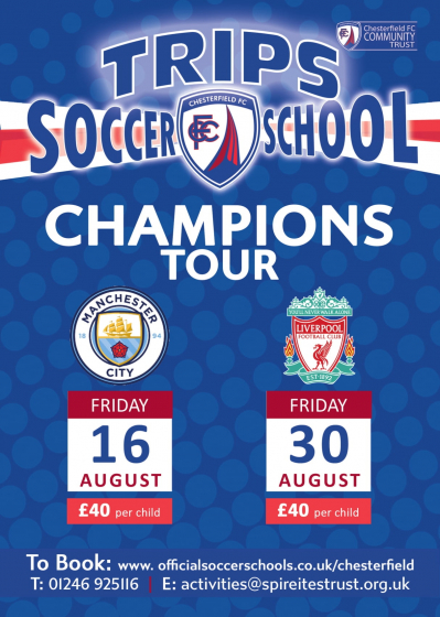 The Champions Tour - Man City 16th Aug and Liverpool 30th Aug