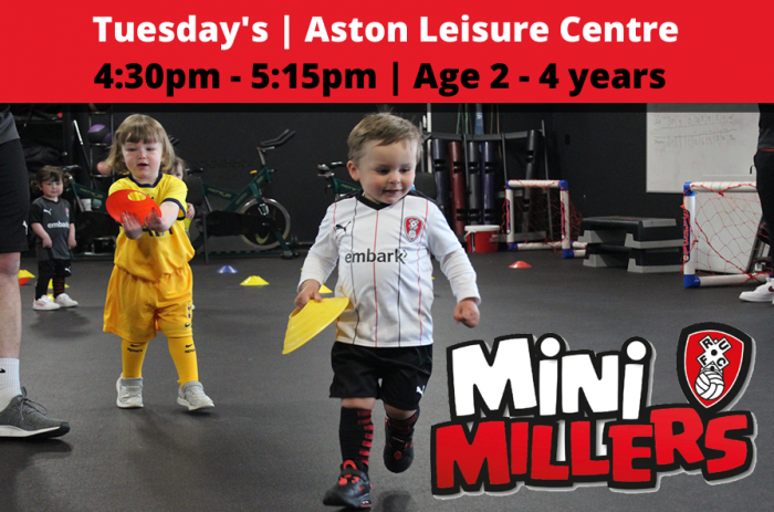 MINI MILLERS, TUESDAY (16:30-17:15) |  2-4 YEARS | (SUMMER TERM 2) 