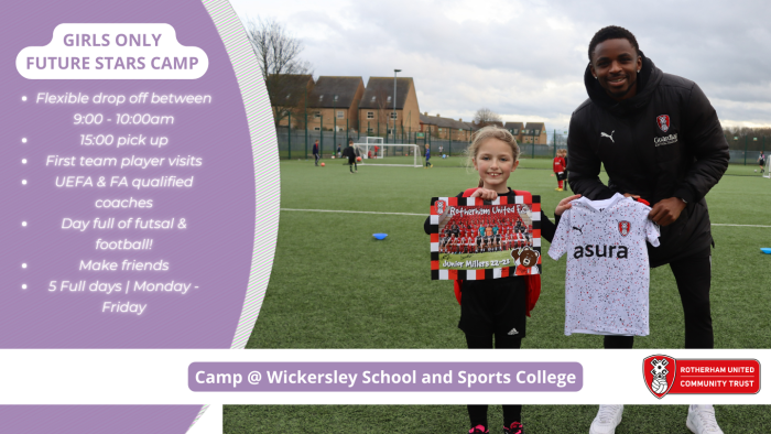 FUTURE STARS WICKERSLEY CAMPS| GIRLS ONLY |MAY HALF TERM | 28TH - 31ST MAY 2024