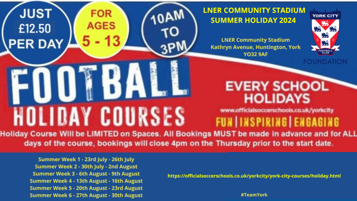 Week 4 Summer LNER Community Stadium 7-9 