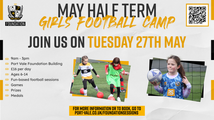 May Half Term - Girls Only Football Camp 2024